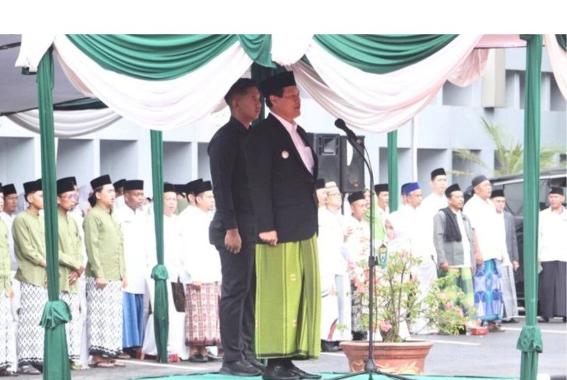 Bupati Muara Enim, H. Edison memimpin langsung apel akbar