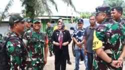 Wabup Sumarni Dampingi Katim Wasev Cek Pembangunan Fisik TMMD