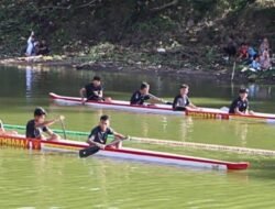 Perahu Bidar MEMBARA Danau Cecuho Meriahkan HUT Ke-79 Kabupaten Muara Enim