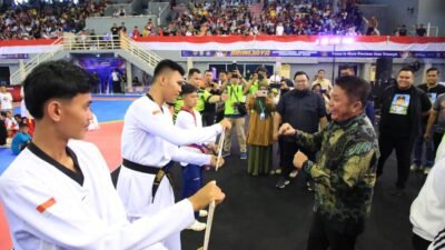 Gubernur Herman Deru Tegaskan Keramahtamahan Sumsel dalam Sriwijaya International Taekwondo Championship 2025