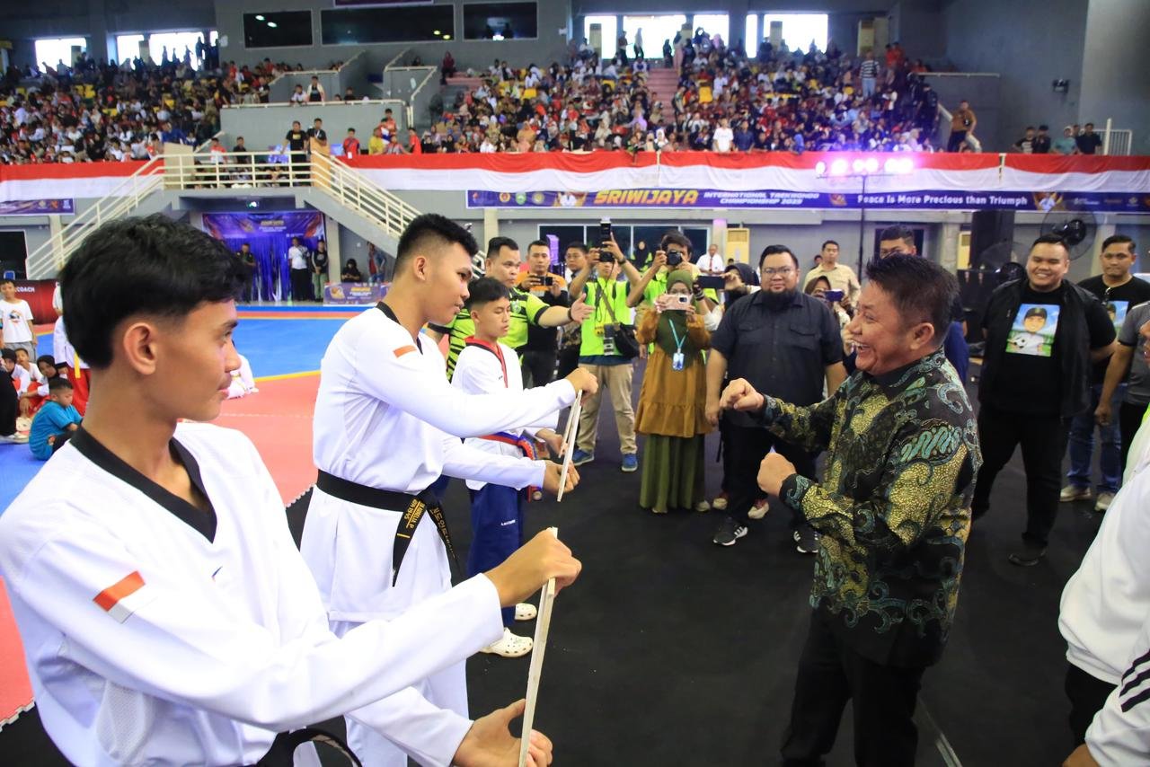 Gubernur Herman Deru Tegaskan Keramahtamahan Sumsel dalam Sriwijaya International Taekwondo Championship 2025