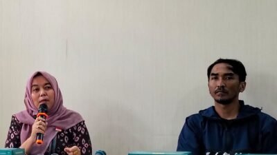 Momen Yurnelis Piliang saat menyampaikan keterangan pers terkait event wisata Kota Yogyakarta.