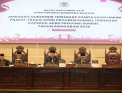 Pemprov Sumsel Respons Pandangan DPRD, Pastikan APBD 2026 Tetap Stabil dan Pro-Rakyat