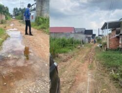 Gercep! Dinas PUPR Kota Palembang Langsung Terjunkan Tim untuk Cek dan Ukur Jalan Rusak di Blok Adi Posay di Pertahanan Ujung Plaju