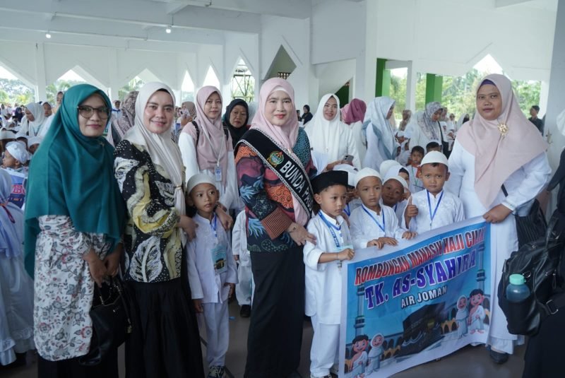 Bunda PAUD Asahan Dampingi Pelaksanaan Manasik Haji Cilik di Masjid Agung Kisaran