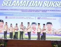 Pengukuhan dan Pelantikan Mabida, Kwarda, dan LPK Gerakan Pramuka Sumut