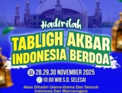Ratusan Jamaah OI Hadiri Tabligh Akbar Indonesia Berdoa 2025