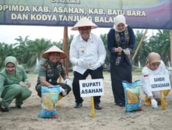 Forkopimda Asahan Bersatu Dukung Gerakan Tanam Padi Gogo Kodim 0208/Asahan