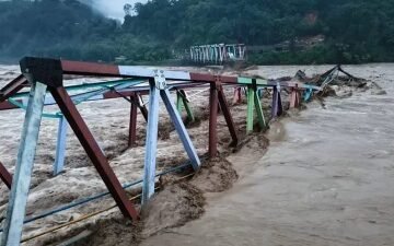 Tiga Jembatan di Aceh Tenggara Putus Total