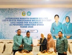 TP PKK Sumut Sosialisasikan IVA Test dan Serahkan Bantuan di Asahan