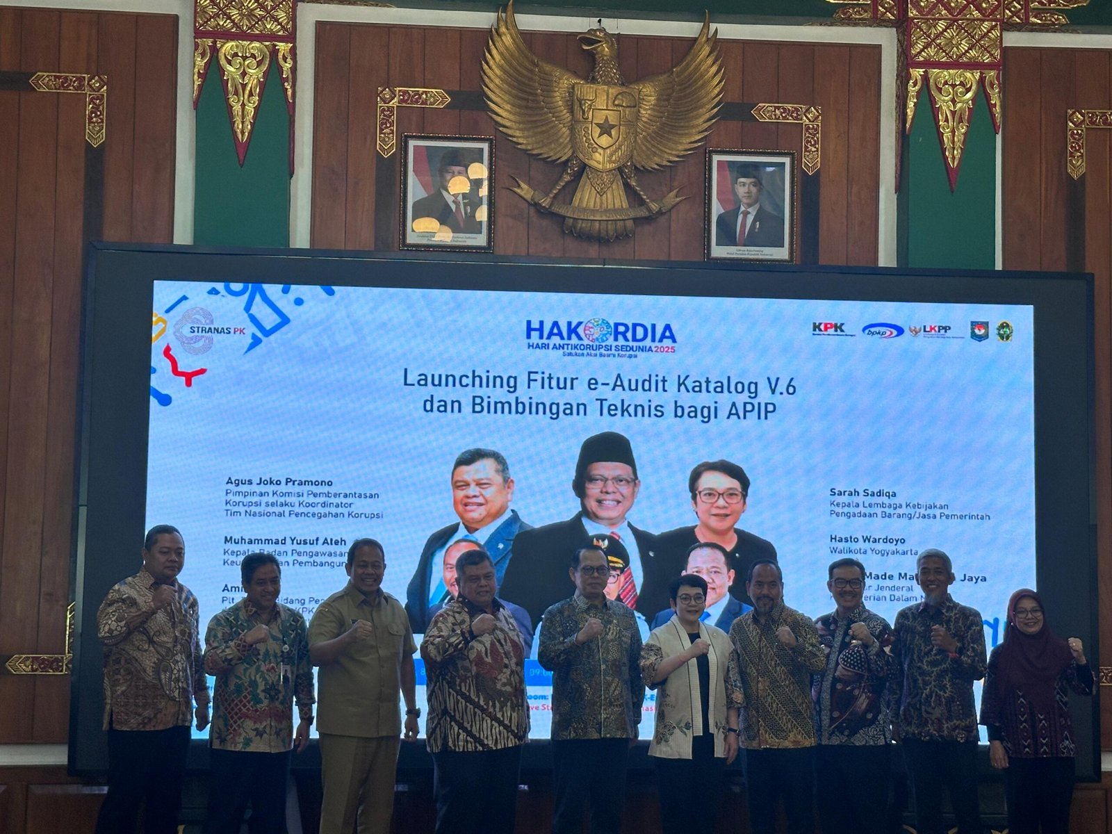Launching e Katalog dan Bimbingan Teknis bagi Aparatur Pengawas Intern Pemerintah (APIP) di Grha Pandawa, Balai Kota Yogyakarta, Senin (8/12/2025).