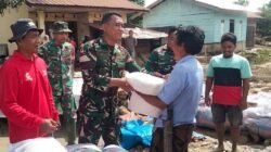Kodim 0108/Agara Salurkan Bantuan Beras Kepada Korban Banjir