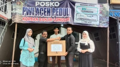 PWI Aceh Distribusikan Bantuan untuk Wartawan Nagan dan Singkil