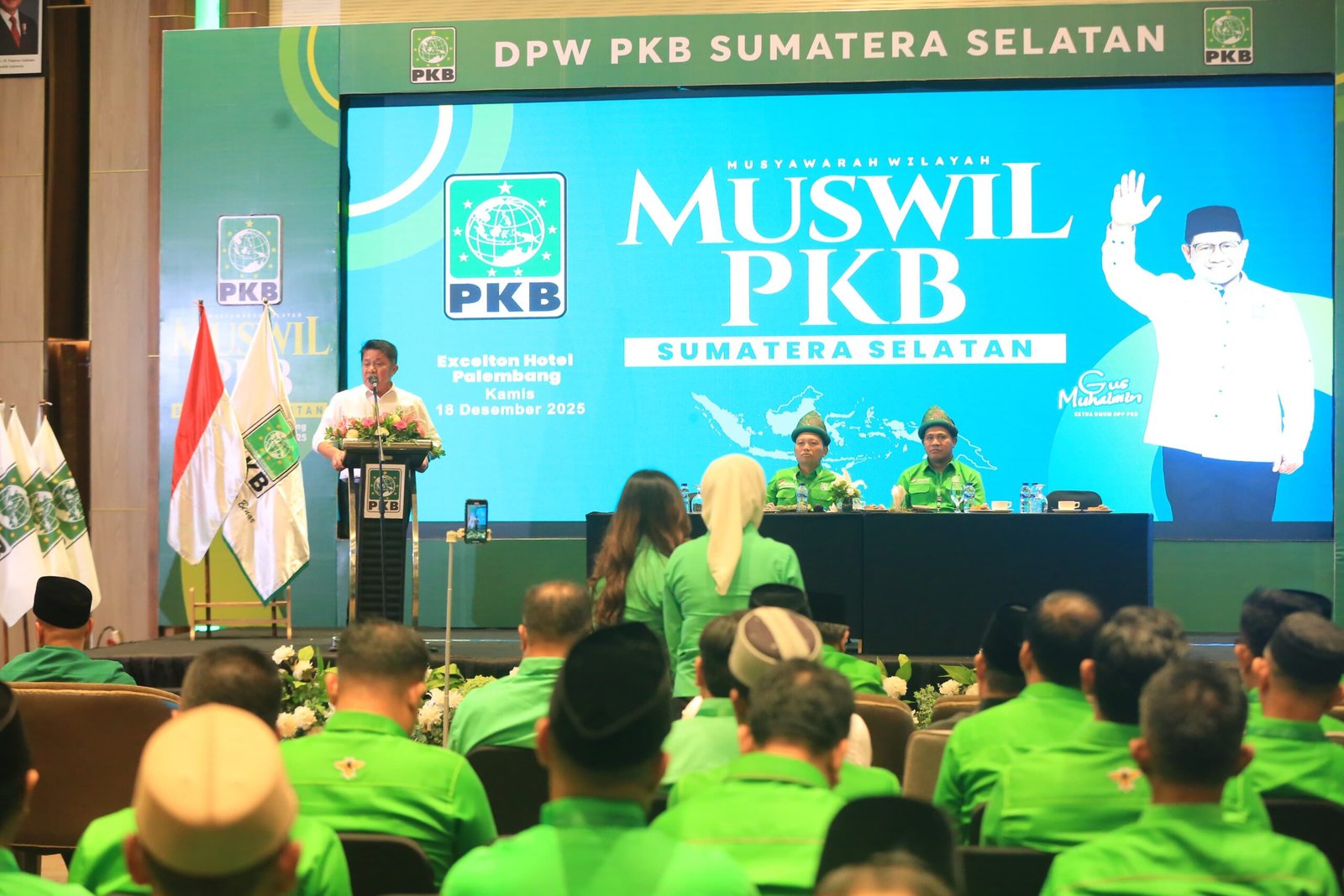 Gubernur Sumatera Selatan Dr. H. Herman Deru menghadiri pembukaan Musyawarah Wilayah (Muswil) Partai Kebangkitan Bangsa (PKB) Provinsi Sumsel Tahun 2025
