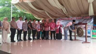HUT Kecamatan Tanah Abang, Bupati Asgianto Ajak Masyarakat Perkuat Semangat Gotong Royong