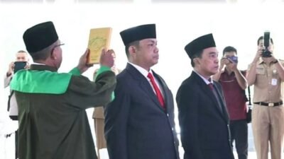 Bupati Muara Enim Lantik Kepala Satpol PP dan Kepala Dinas PMD