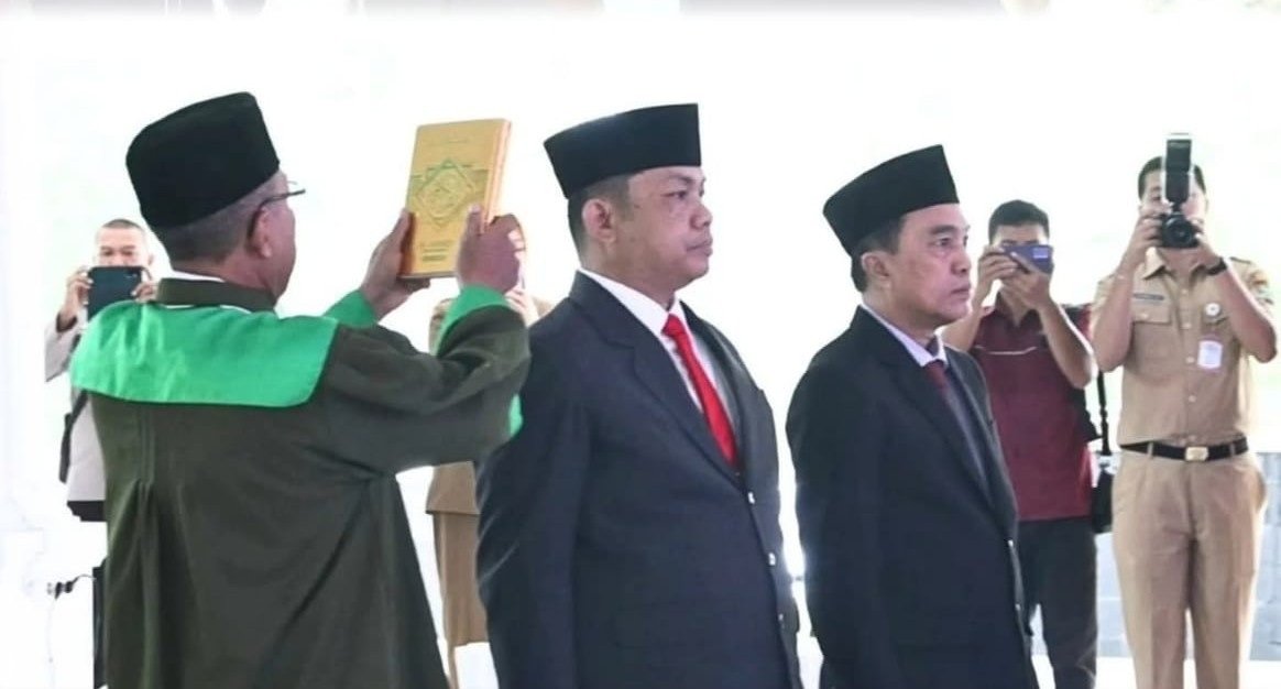 Bupati Muara Enim Lantik Kepala Satpol PP dan Kepala Dinas PMD