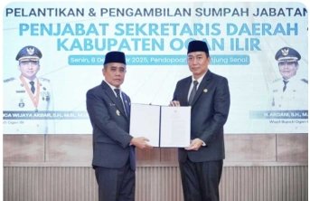Lantik Pj Sekda OI, Wabup Ardani Ungkap Kekesalan Terhadap Aparatur OI