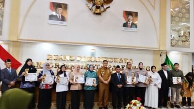 ajang Baznas Kota Palembang Award 2025. Kegiatan ini digelar di Ruang Parameswara, Senin (15/9/2025).