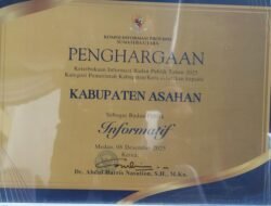 Asahan Raih Predikat Informatif Penilaian Keterbukaan Informasi Publik 2025