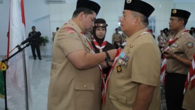 Bupati Asahan Dikukuhkan sebagai Ketua Mabicab Pramuka Masa Bakti 2024–2029