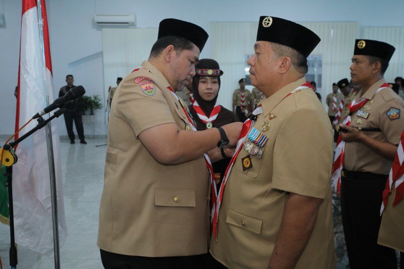 Bupati Asahan Dikukuhkan sebagai Ketua Mabicab Pramuka Masa Bakti 2024–2029