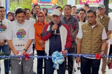 Bank Sumsel Babel Perkuat Komitmen CSR Berkelanjutan Melalui Pemberdayaan UMKM di Sembawa Color Run 2025