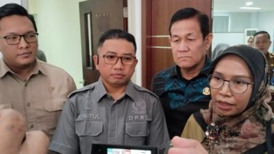 Komisi IV DPRD Palembang saat usai rapat bersama BBPOM Palembang dan Dinas Kesehatan (Dinkes) Kota Palembang di ruang komisi IV DPRD Palembang, Selasa (20/1/2026).