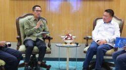 Wali Kota Palembang, Ratu Dewa, dan General Manager PT Pelabuhan Indonesia (Persero) Regional 2 Palembang, Nunu Husnul Khitam