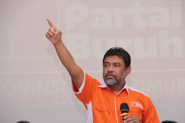 Presiden Konfederasi Serikat Pekerja Indonesia (KSPI) yang juga Presiden Partai Buruh, Said Iqbal