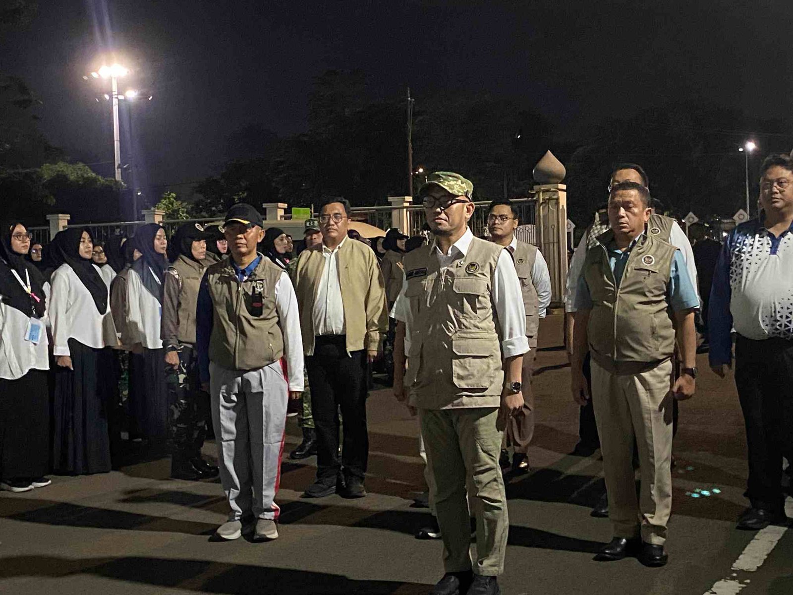 apel bersama Petugas Haji 2026 di asrama haji pondok gede Jakarta, Kamis (15/1/2025)