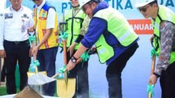 Gubernur Sumatera Selatan (Sumsel) Dr. H. Herman Deru menghadiri Groundbreaking Ceremony pembangunan underpass PT Mustika Indah Permai (MIP) di Desa Merapi, Kabupaten Lahat, Jumat (16/1/2026)