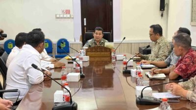 Sekretaris Daerah Kabupaten Muba Drs Syafaruddin MSi menerima audiensi Pengurus Badan Dapur Nasional (BDN) Kabupaten Muba di Ruang Rapat Sekda Muba, Kamis (22/01/2026).