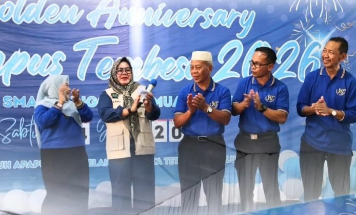 Reuni akbar 50 tahun SMA Negeri 1 (SMANSA) Muara Enim berlangsung meriah pada Sabtu (24/1)