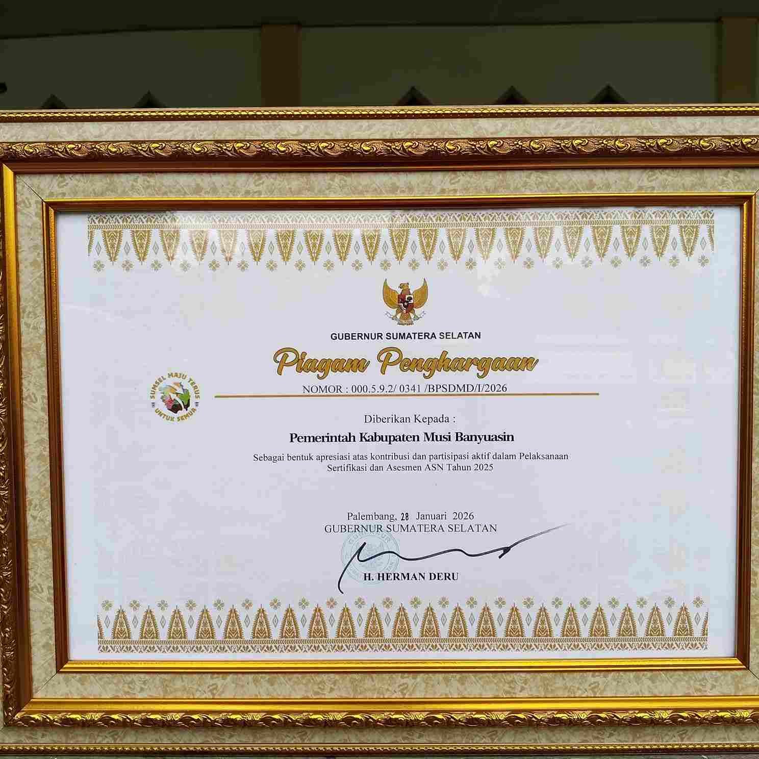 Pemkab Muba Tuai Apresiasi Gubernur Sumsel atas Komitmen Tingkatkan Kualitas ASN