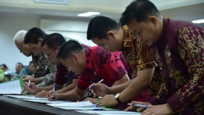 Kepala OPD Palembang Tandatangani Pakta Integritas