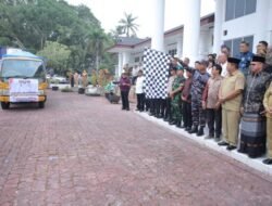 Bupati Asahan Bersama Danlanal dan Forkopimda Lepas Bantuan untuk Korban Bencana