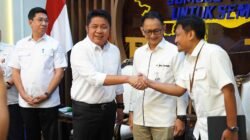 Herman Deru saat menerima audiensi Kepala Perwakilan Bank Indonesia (BI) Sumsel, Bambang Pramono, beserta jajaran di ruang tamu Gubernur, Rabu (4/2/2026).