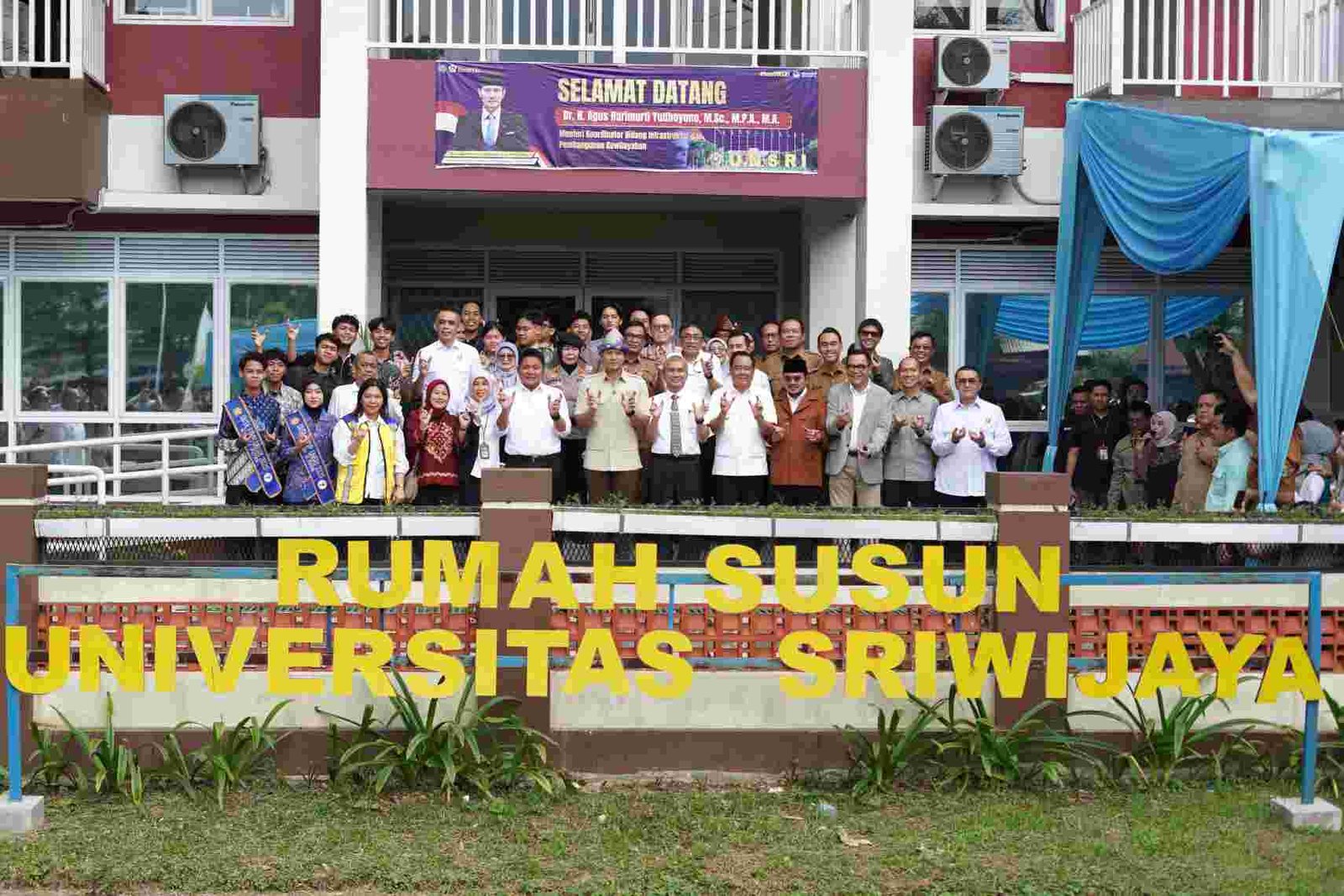 Menko AHY Apresiasi Rusun Mahasiswa Unsri, Dukung Peningkatan Kualitas Pendidikan