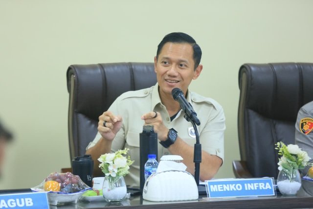 Menteri Koordinator Bidang Infrastruktur dan Pembangunan Kewilayahan Republik Indonesia Agus Harimurti Yudhoyono