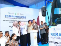 Ekspor Perdana Pakan Hewan dari Banyuasin Dilepas ke Filipina