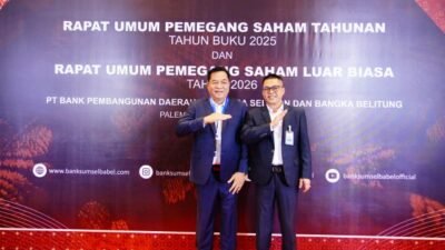 Bupati Musi Banyuasin (Muba) H M Toha Tohet SH menghadiri Rapat Umum Pemegang Saham (RUPS) Tahunan Tahun Buku 2025 dan Rapat Umum Pemegang Saham Luar Biasa (RUPSLB) Tahun 2026 PT Bank Pembangunan Daerah Sumatera Selatan dan Bangka Belitung