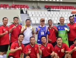 Buka Pertandingan Persahabatan, Ratu Dewa Saksikan Langsung Kemenangan Tipis Korpri FC atas David FC