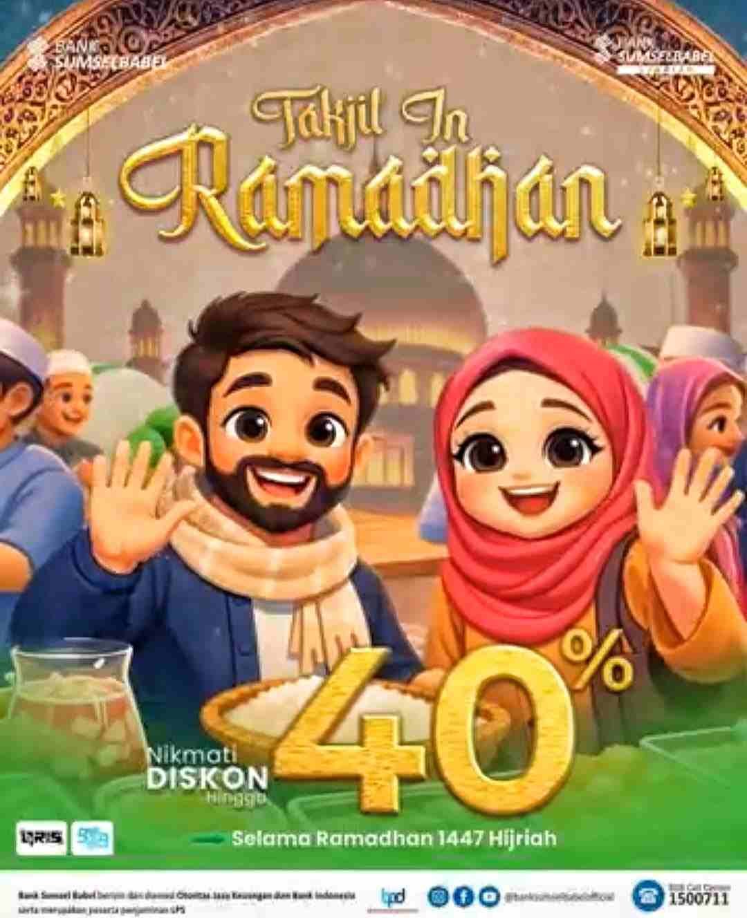 Bank Sumsel Babel Hadirkan Takjil in Ramadhan, Diskon hingga 40 Persen Lewat QRIS BSB Mobile