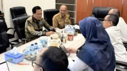 Bupati Muara Enim Edison saat berkoordinasi dengan Balai Besar Pelaksanaan Jalan Nasional (BBPJN) Sumatera Selatan pada Senin (23/2),
