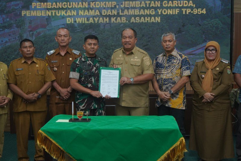 Bupati Asahan Dukung Penuh Pembentukan Yonif TP-954 dan Pembangunan KDKMP