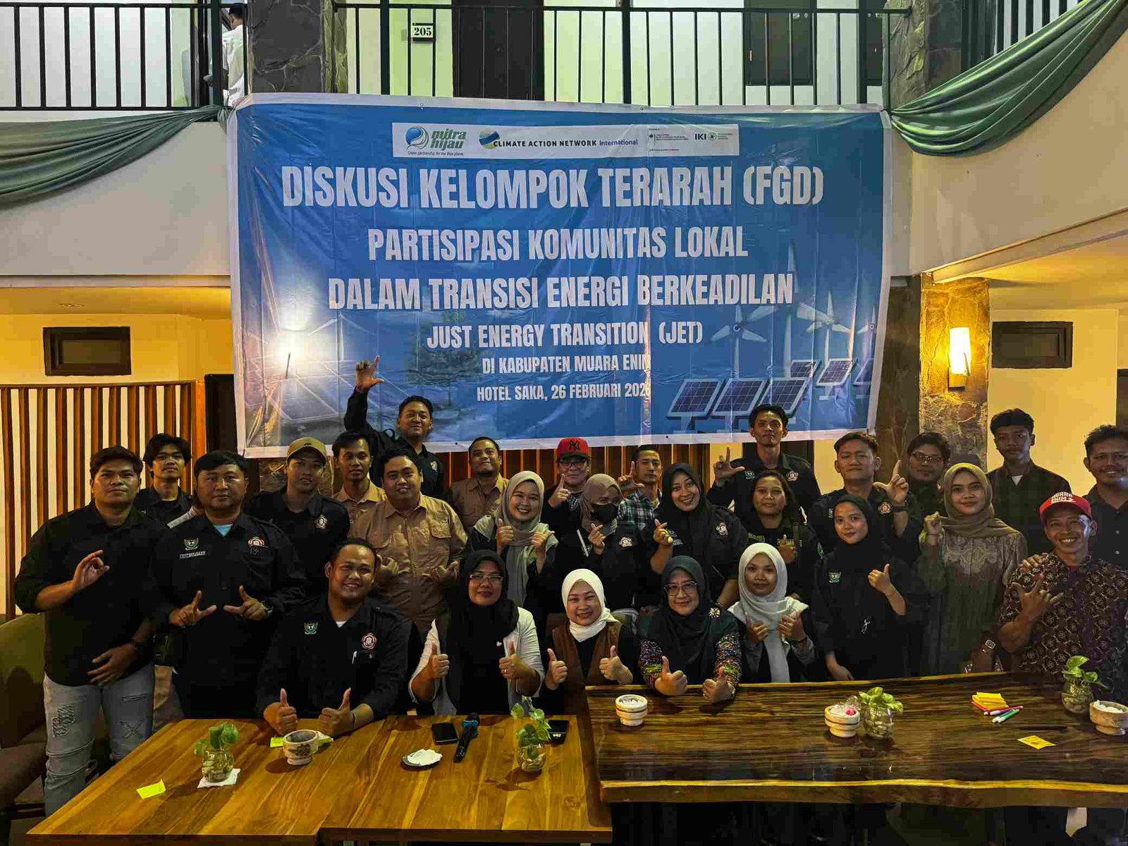 Pemuda Muara Enim Didorong Siap Hadapi Era Pasca Tambang melalui Diskusi Transisi Energi Berkeadilan