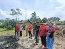 Solidaritas dan Kepedulian Sosial, DPC PDIP PALI Sambangi Korban Kebakaran Desa Sungai Ibul 