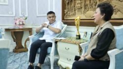 Sekretaris Daerah Kota Palembang, Aprizal Hasyim, saat menerima audiensi panitia penyelenggara di ruang rapat Sekda, Rabu (04/02/2026).