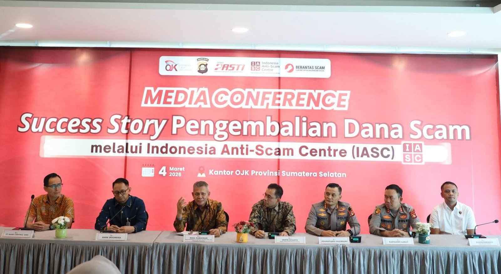 541 Juta Dana Korban Scam Berhasil Dikembalikan, OJK Canangkan Gerakan Sumsel Anti Scam